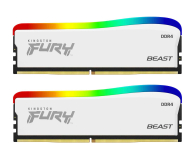 Kingston FURY 16GB (2x8GB) 3200MHz CL16 Beast White RGB - 1073085 - zdjęcie 1